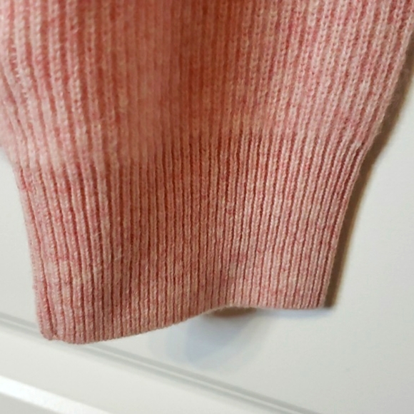 JOHNNY WAS CALME 100% Cashmere Sweater Ribbed Light Pink NWT Size L - Picture 13 of 13